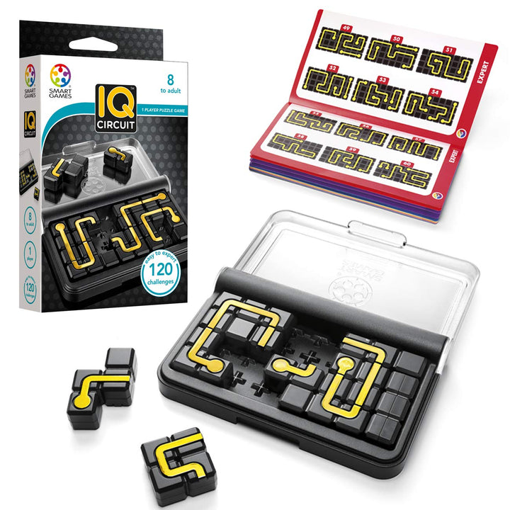 SmartGames IQ Circuit Portable Travel Game with 120 Cha