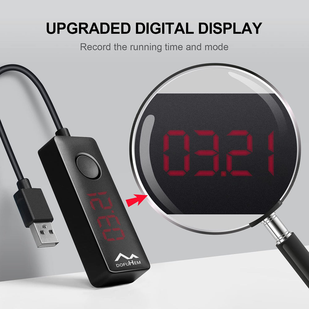 Mouse Jiggler New Mouse Mover Simulator with 3 Modes for Computer Laptop,USB Port with Type-C Adapter,Driver-Free with ON/Off Switch and Display, Undetectable,Avoid Sleep Mode, Plug and Play