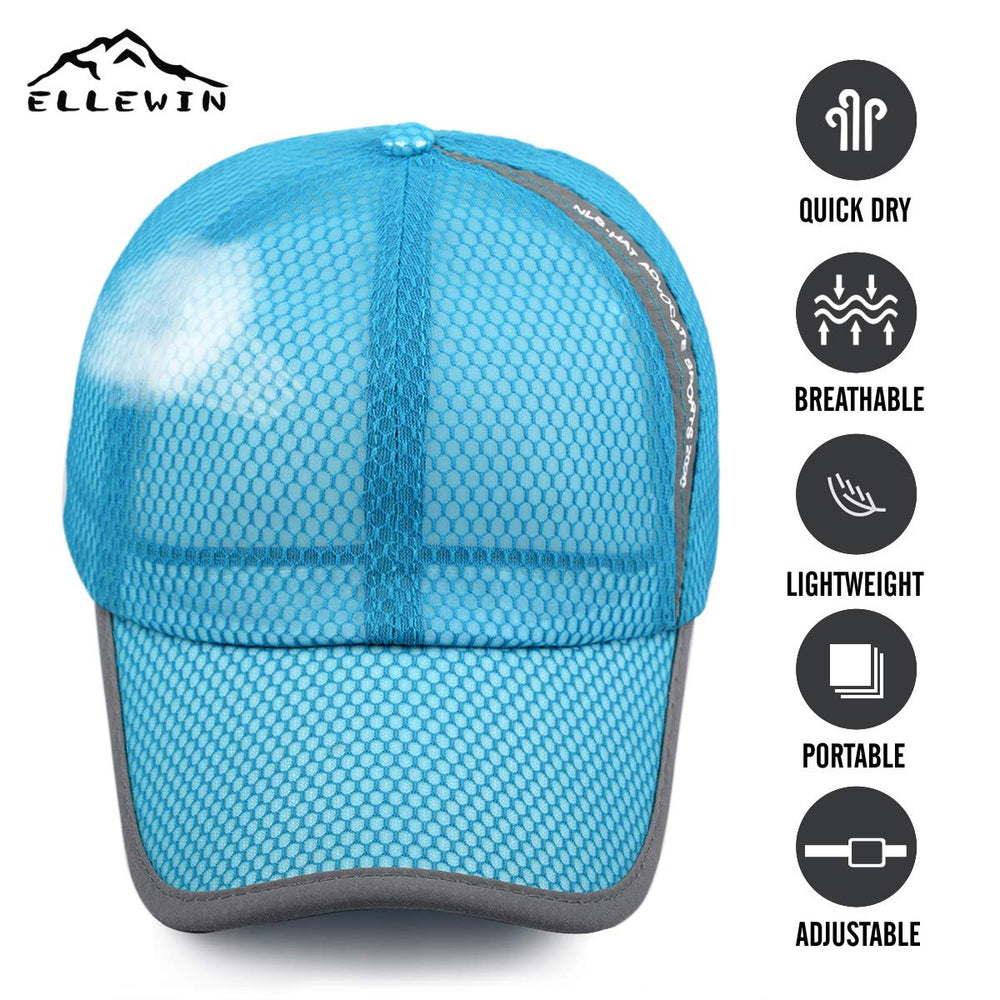 Unisex Breathable Full Mesh Baseball Cap Quick Dry Running hat Lightweight Cooling Water Sports Hat