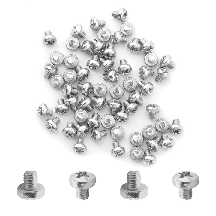 MroMax 60Pcs M2.5 x 3mm Pan Head Phillips Machine Screw