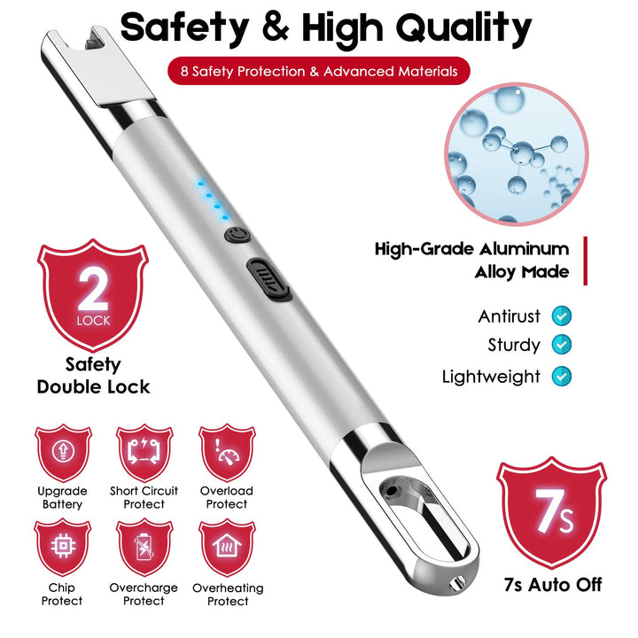 Flamgirlant Candle Lighter, Electric Lighter with Batte