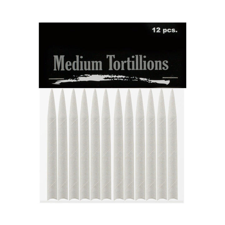 Creative Mark Blending Tortillions - Soft Paper Felts, Traditional Blenders Easily Sharpened or Sanded - [Set of 12 - Medium]