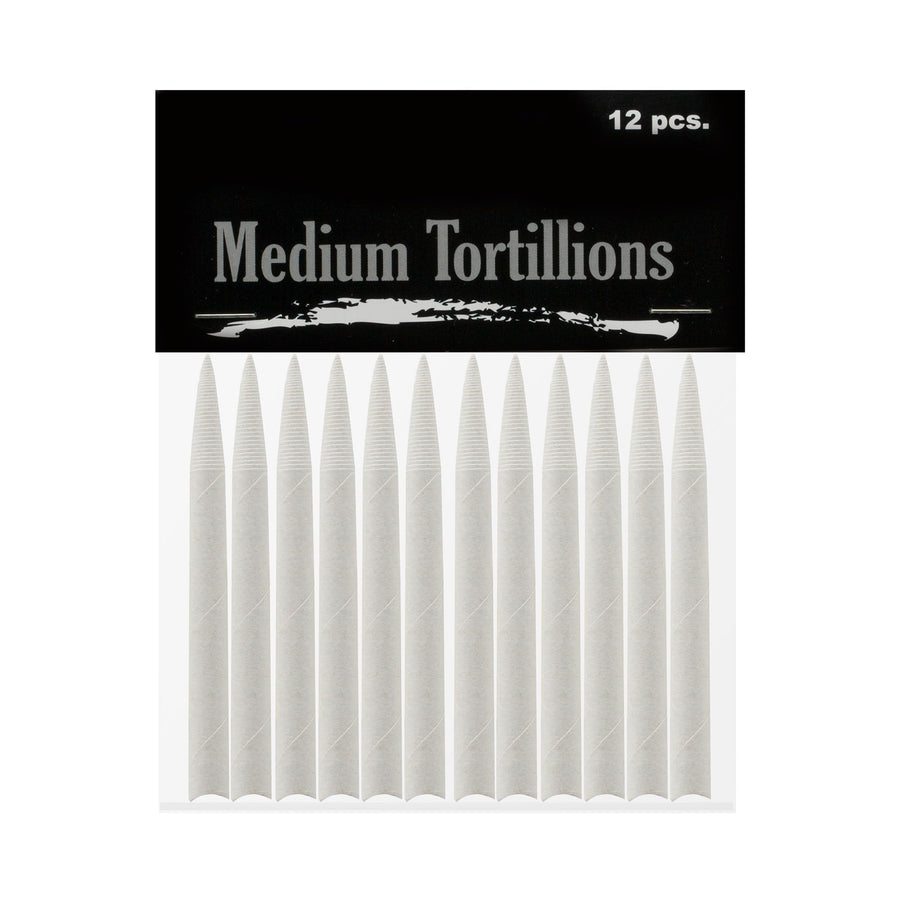 Creative Mark Blending Tortillions - Soft Paper Felts, Traditional Blenders Easily Sharpened or Sanded - [Set of 12 - Medium]