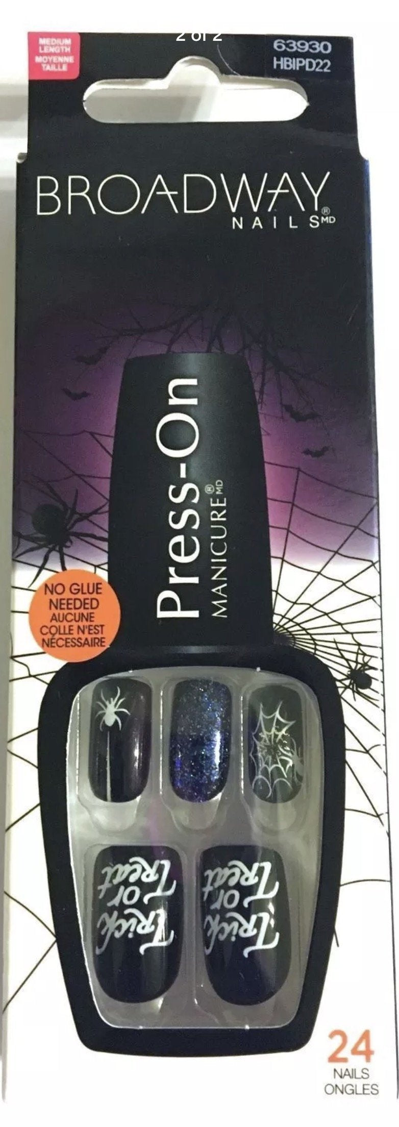 Broadway Nails Press-On Manicure Design - 63930 Fright Night