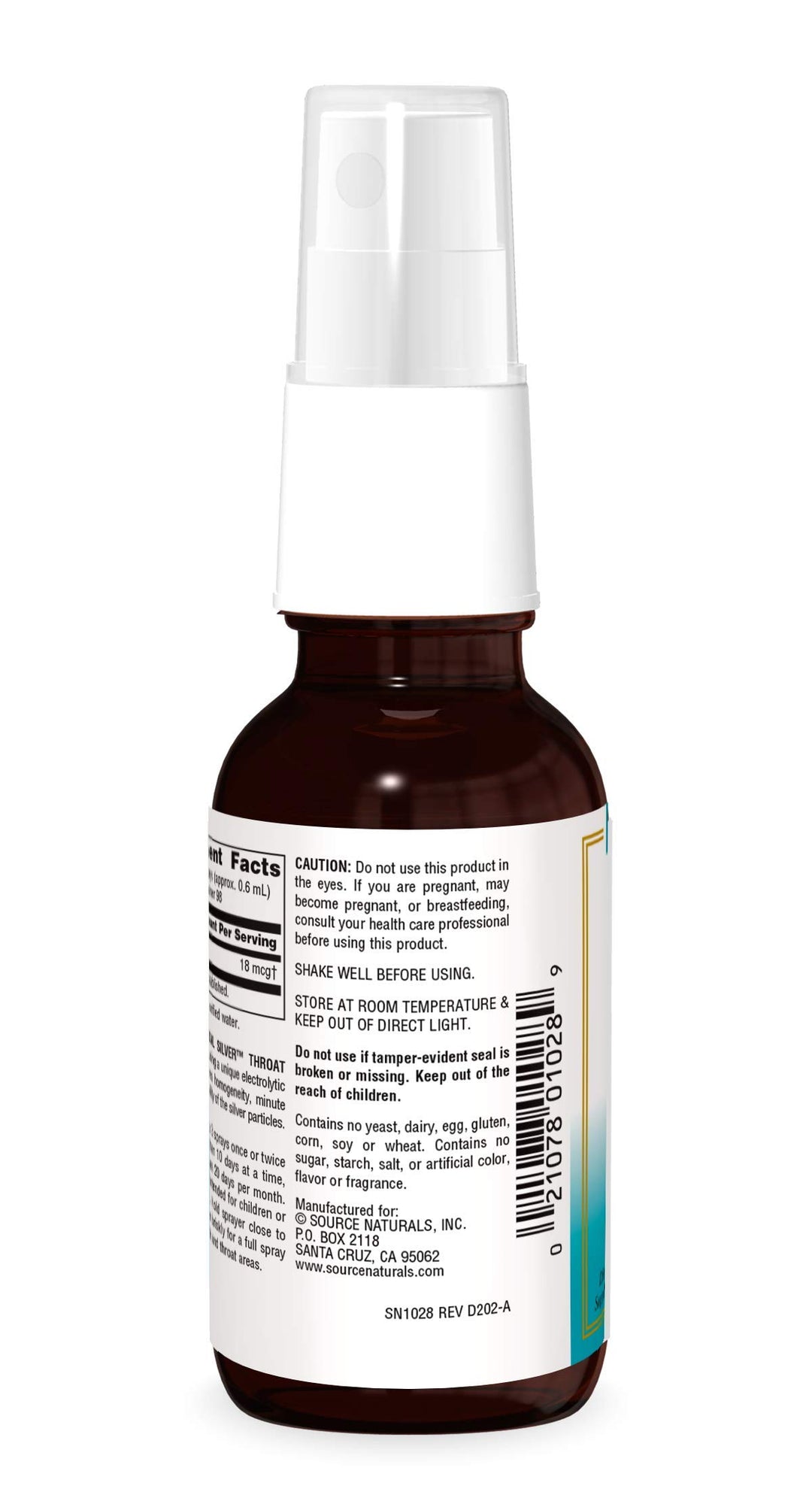 Source Naturals Wellness Colloidal Silver 30 PPM Liquid