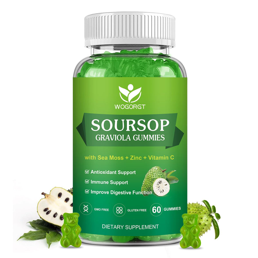 WOGORGT Soursop Graviola Gummies - Soursop Multivitamin