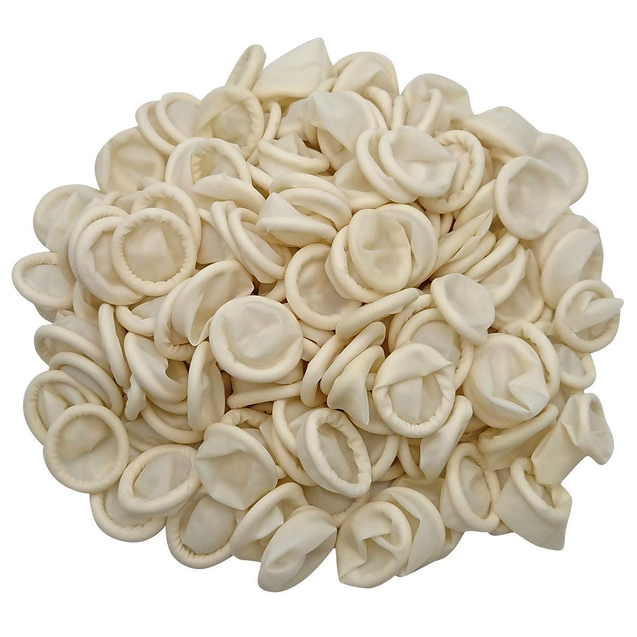 Hulless Large Disposable Latex Finger Cots 200 Pcs Anti