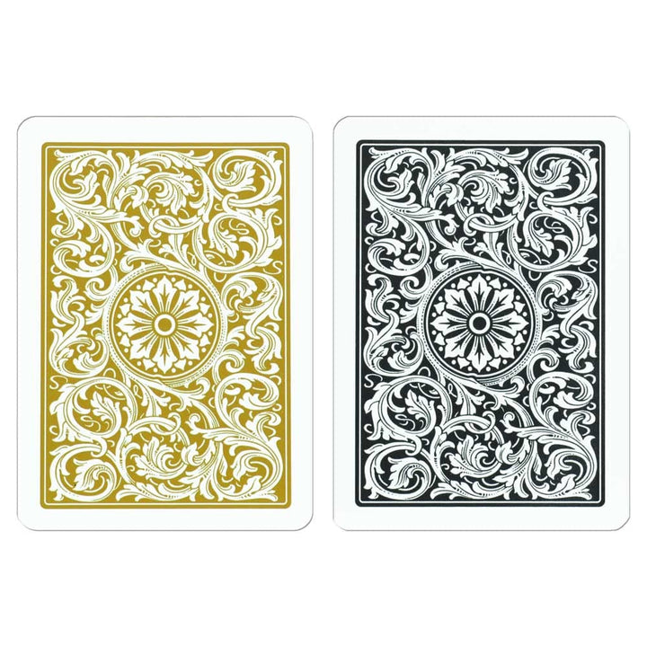 Poker Size Jumbo Index 1546 Playing Cards (Black Gold Setup)