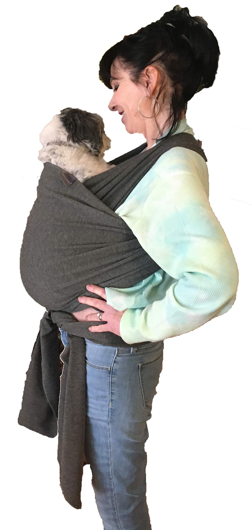 Pet Carrier Sling | Front | Adjustable Hands Free Front Facing Dog Pouch | Relieves Your Pet's Anxiety and Stress