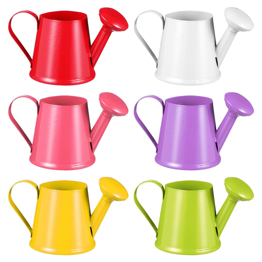Mini Metal Watering Can Decoration - 6pcs Small Waterin