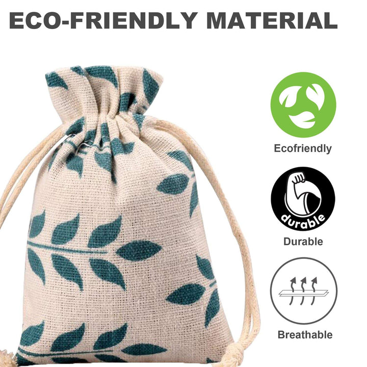 Meta-U Burlap Bags with Drawstring- Storage Bag- Sachet