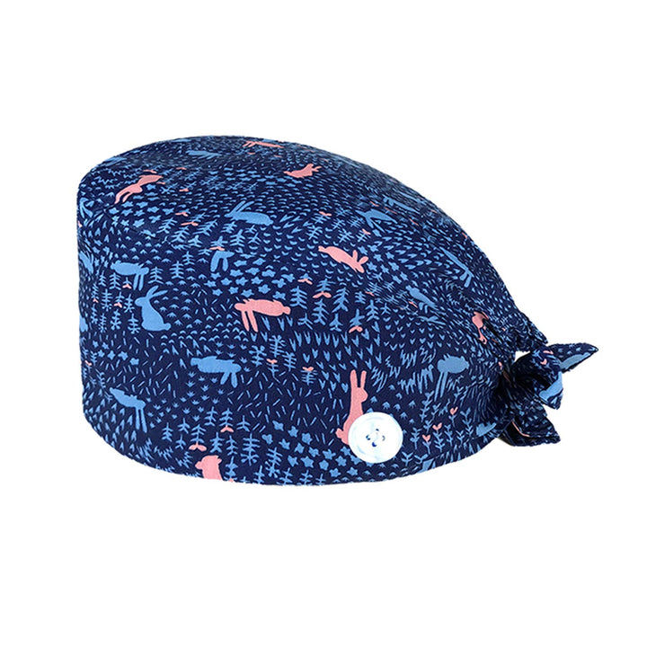 Adjustable Working Caps, Surgical Hat with Buttons for Women Men Nurse Working (wo02)