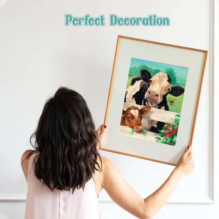 NAIMOER 5D Cows Diamond Art Kits for Adults,Diamond Art
