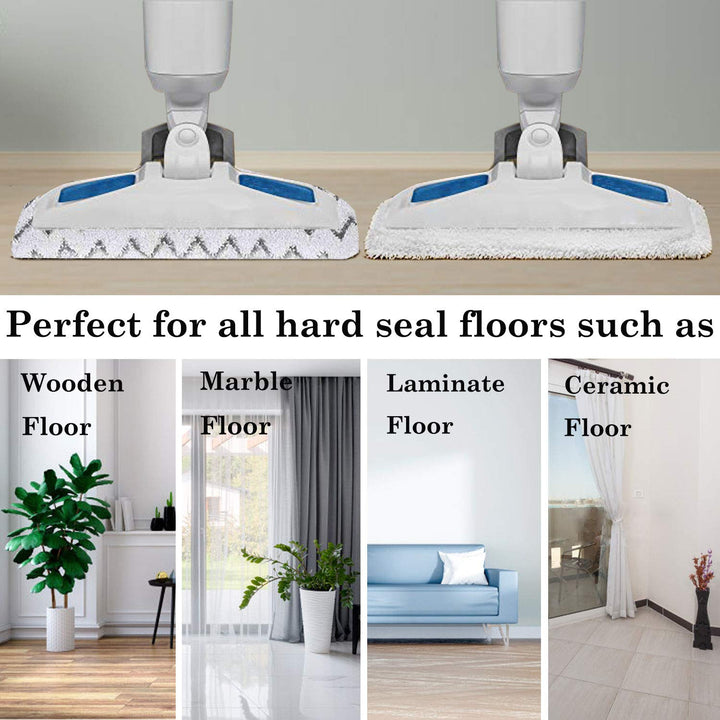 6 Pack Replacement Steam Mop Pads for Bissell Powerfresh Steam Mop 1940 1440 1544 1806 2075 Series, Model 19402 19404 19408 19409 1940a 1940f 1940q 1940t 1940w B0006 B0017,Washable Cleaning Pad