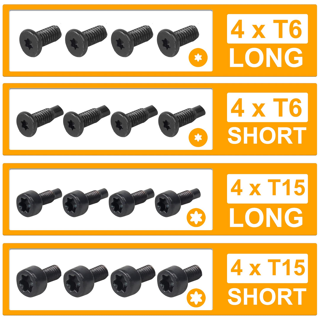 Video doorbell screws, for replacing security screws, compatible with video doorbell, Video doorbell 2 and Pro(4 sets /16 pieces)