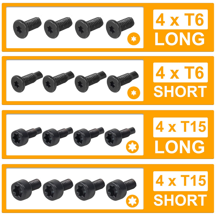 Video doorbell screws, for replacing security screws, compatible with video doorbell, Video doorbell 2 and Pro(4 sets /16 pieces)