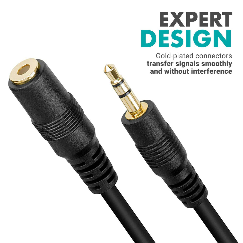 Movo MC20 3.5mm Audio Cable - 3.5mm TRS Female to Male 