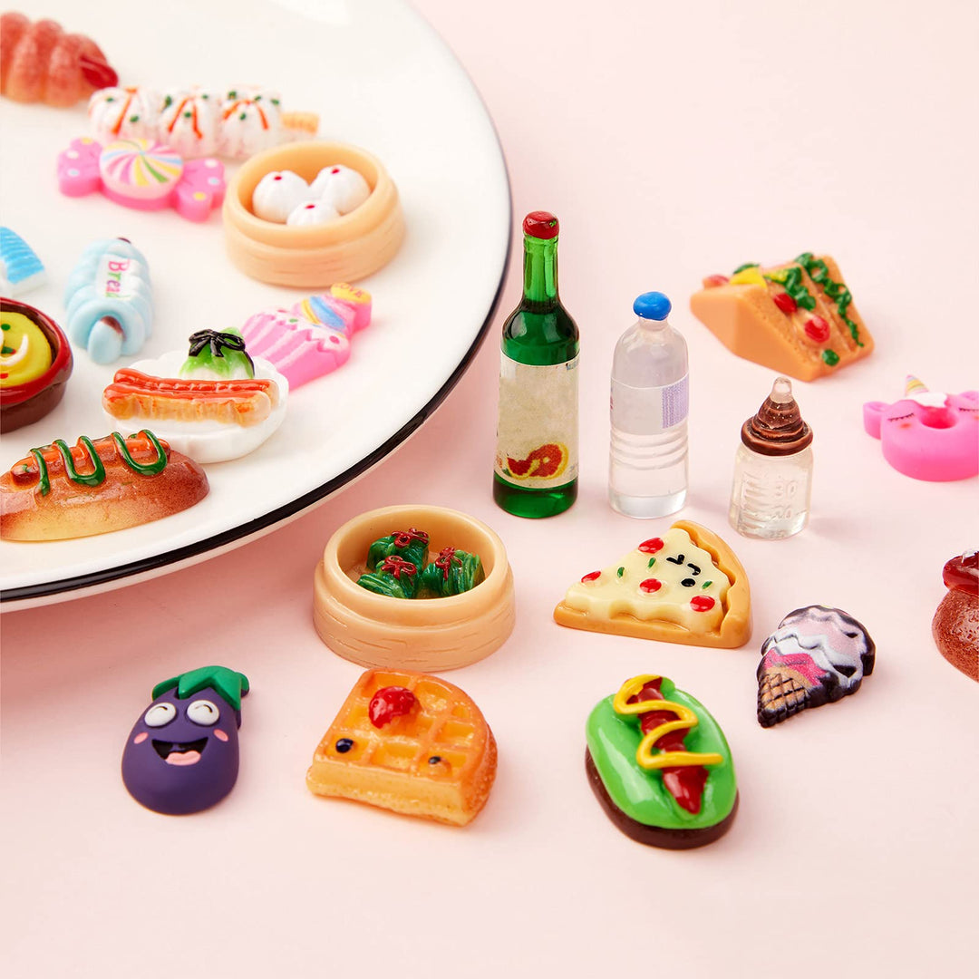 150 Pieces Miniature Food Dollhouse Miniature Food Drin