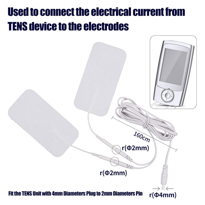 4 Count TENS Wires Pin Electrode Wires for TENS Unit El