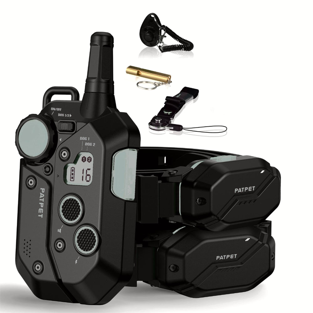 Shock Collar for Dogs(15-130lbs) 2 Packs -3/4 Mile Range Waterproof Rechargeable Dog Training Collar