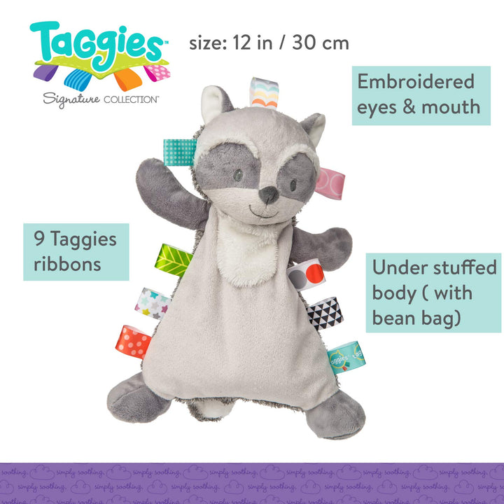 Taggies Soft Toy, Harley Raccoon Lovey, 12 inches