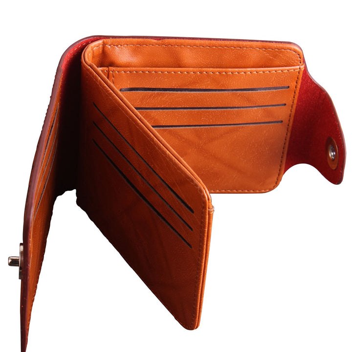 LUI SUI Men Us Dollar Bill Wallet Billfold Leather Cred