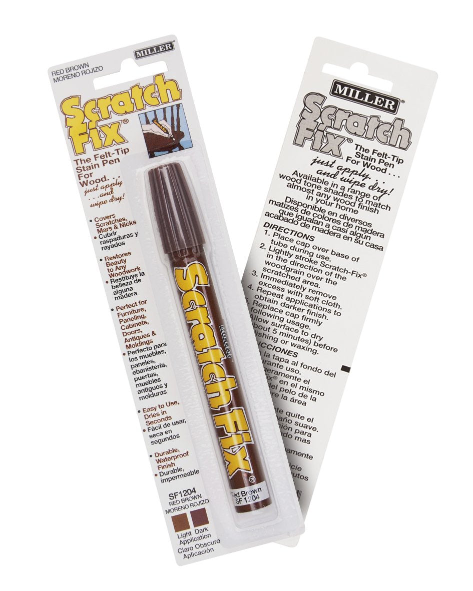 Miller SF1204 Wood Stain Scratch Fix Pen / Wood Repair 