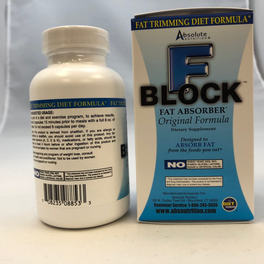Absolute Nutrition FBlock Xtra Fat Absorber, Diet Formu