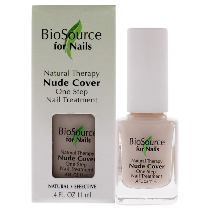 BioSource for Nails Natural Therapy Nude Cover Base &amp; Top Coat, 0.4 oz