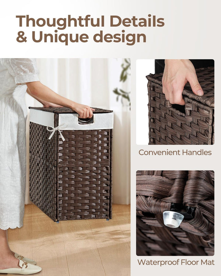 Greenstell Laundry Hamper with lid, No Install Needed, 