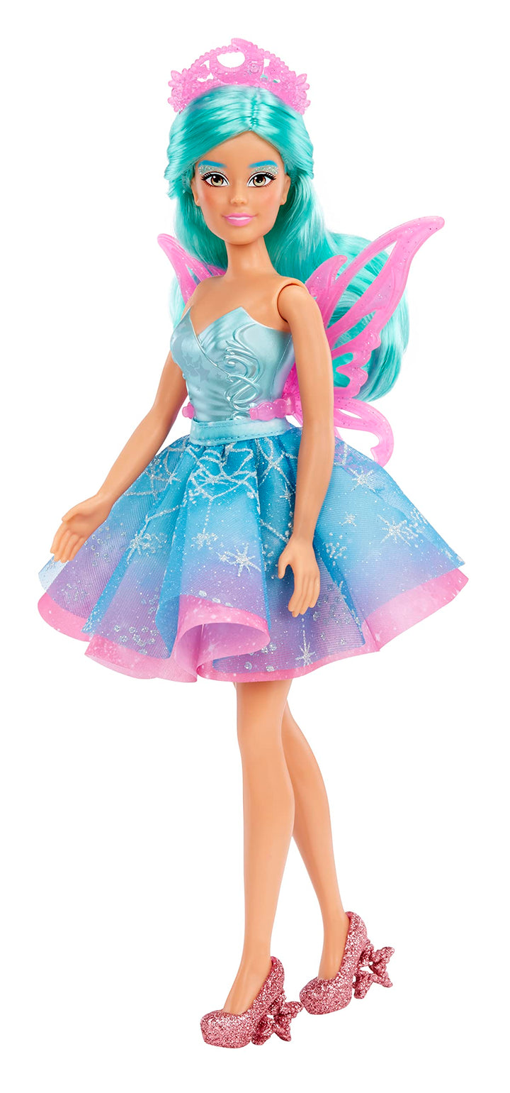 Dream Ella Color Change Surprise Fairies Celestial Series Doll - Aria, Star Inspired Fairy Fashion Doll with Iridescent Sparkly Wings, Tiara &amp; Purple Hair, Multicolor (585114)