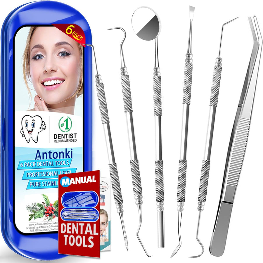 Antonki Dental Tools, 6 Pack Professional Teeth Cleanin