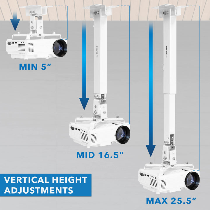 Mount-It! Wall or Ceiling Projector Mount with Universa