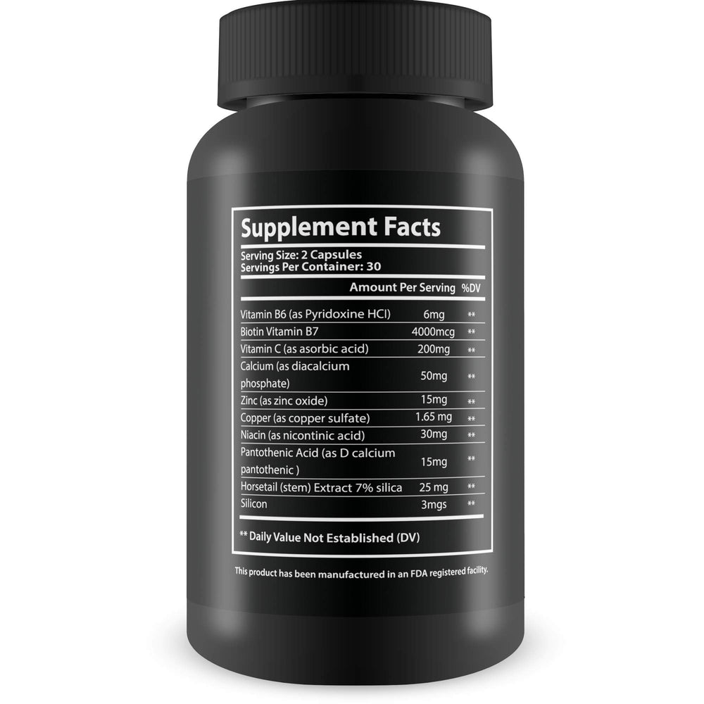 Silk Advanced Biotin Complex- Promotes Stronger, Longer, Hair-Healthier Skin- Ultimate Nail Strength
