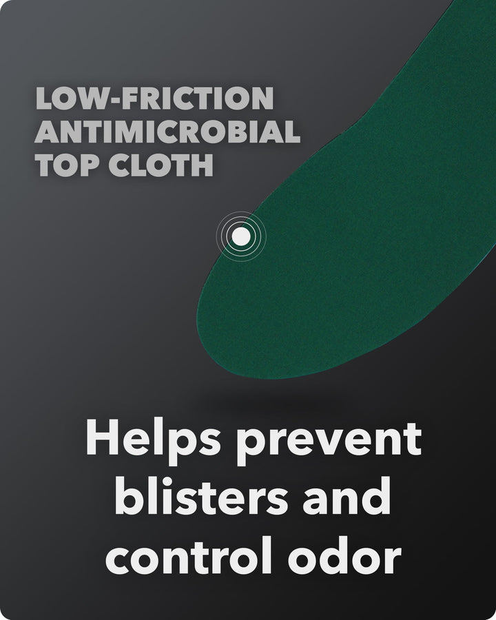 4324000 Adult&#39;s Thinsole Orthotic Arch Supports 3/4 Length Green