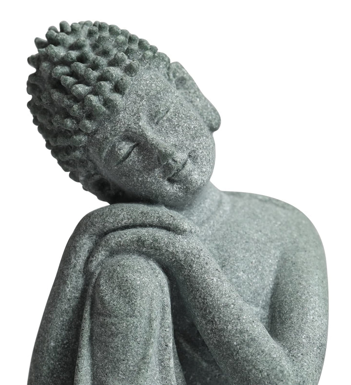 Little Buddha Statue - Handmade Buda Buddha Stone for Meditating Zen Fish Aquarium Tank Desktop Decor,Baby Buddha Figurine,Buddha Statue Indoor, Buddha Statue Outdoor, Buddha Statues for Home