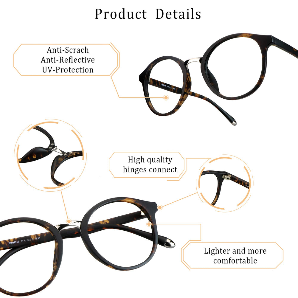 LifeArt Blue Light Blocking Computer Glasses,Stylish Re