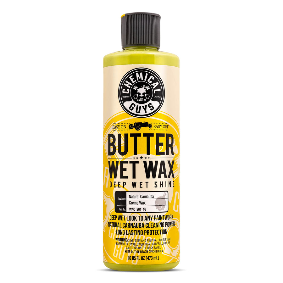WAC_201_16 Butter Wet Wax, Deep Wet Shine for Cars, Trucks, SUVs, RVs & More, 16 fl oz, Banana Scent