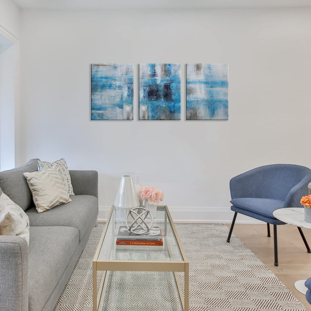 Minimalist Canvas Wall Art, plant Green Leaf Tropical Succulent Painting Artwork Picture for Bedroom Bathroom Office Home Wall Decorations