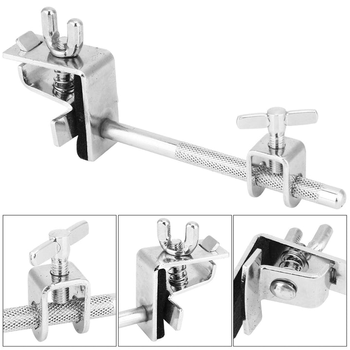Cowbell Clamp, Cowbell Holder Jazz Drum Kit Hoop Mounted Cowbell Clamp Up or Down Adjustment Percussion Accessories