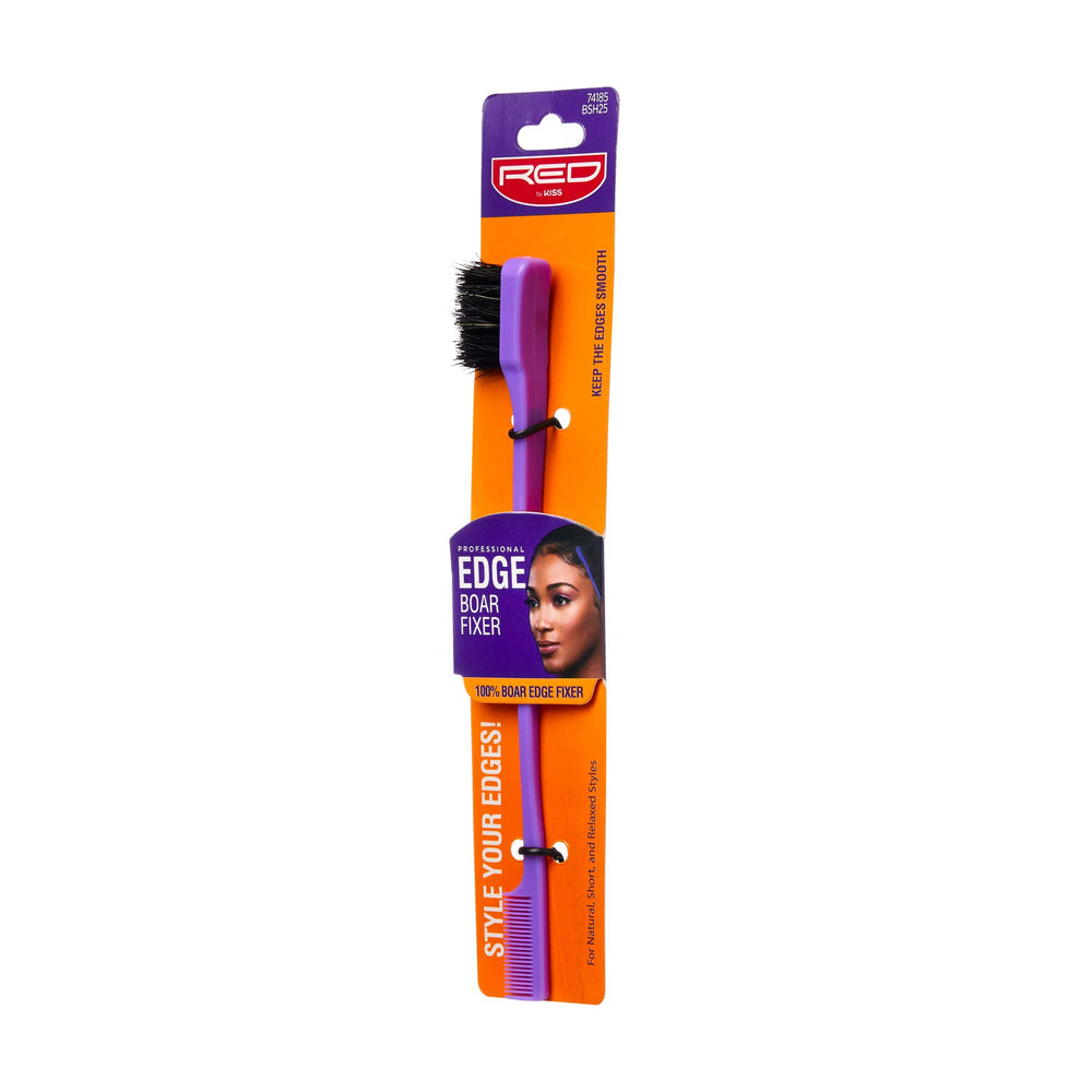Red Professional Edge Boar Fixer Brush