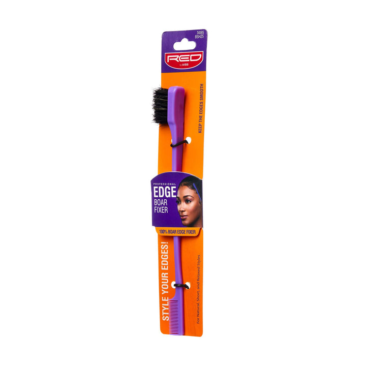 Red Professional Edge Boar Fixer Brush
