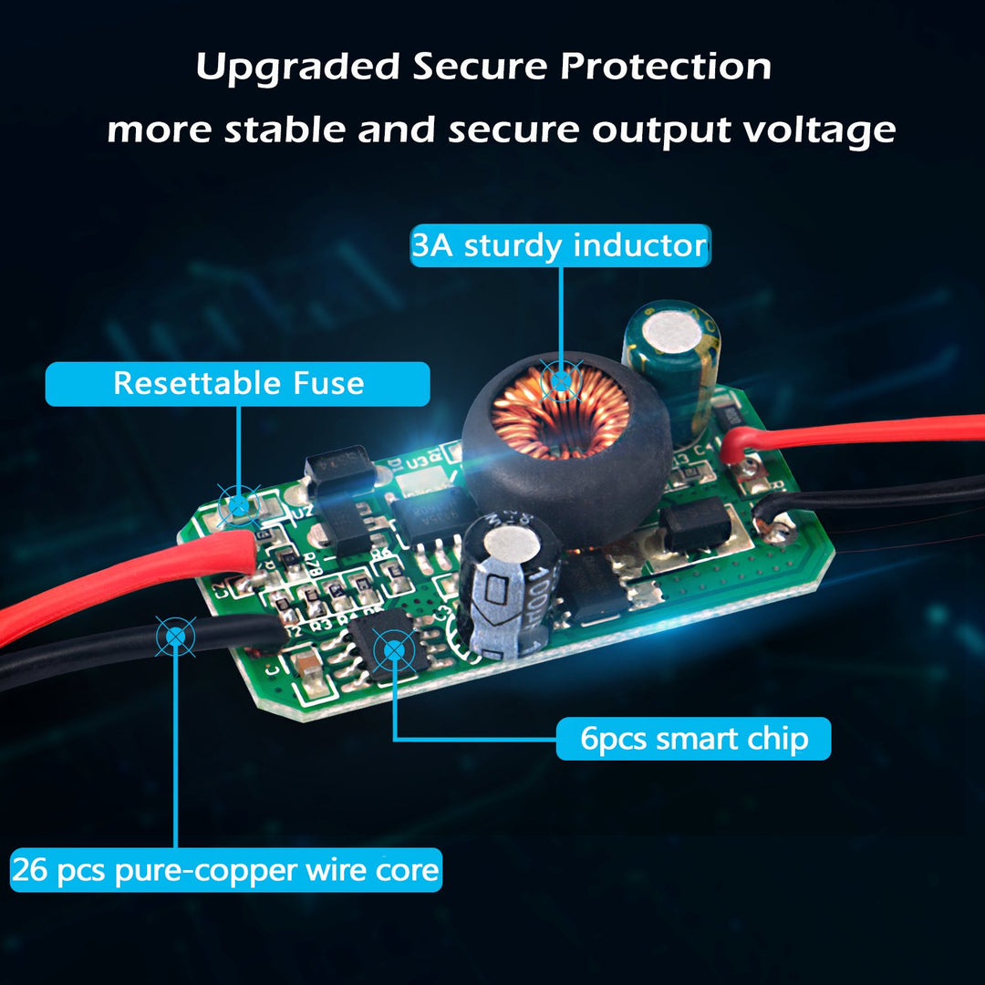 Plozoe Dash Cam Hardwire Kit, Mini USB Hard Wire Kit Fu