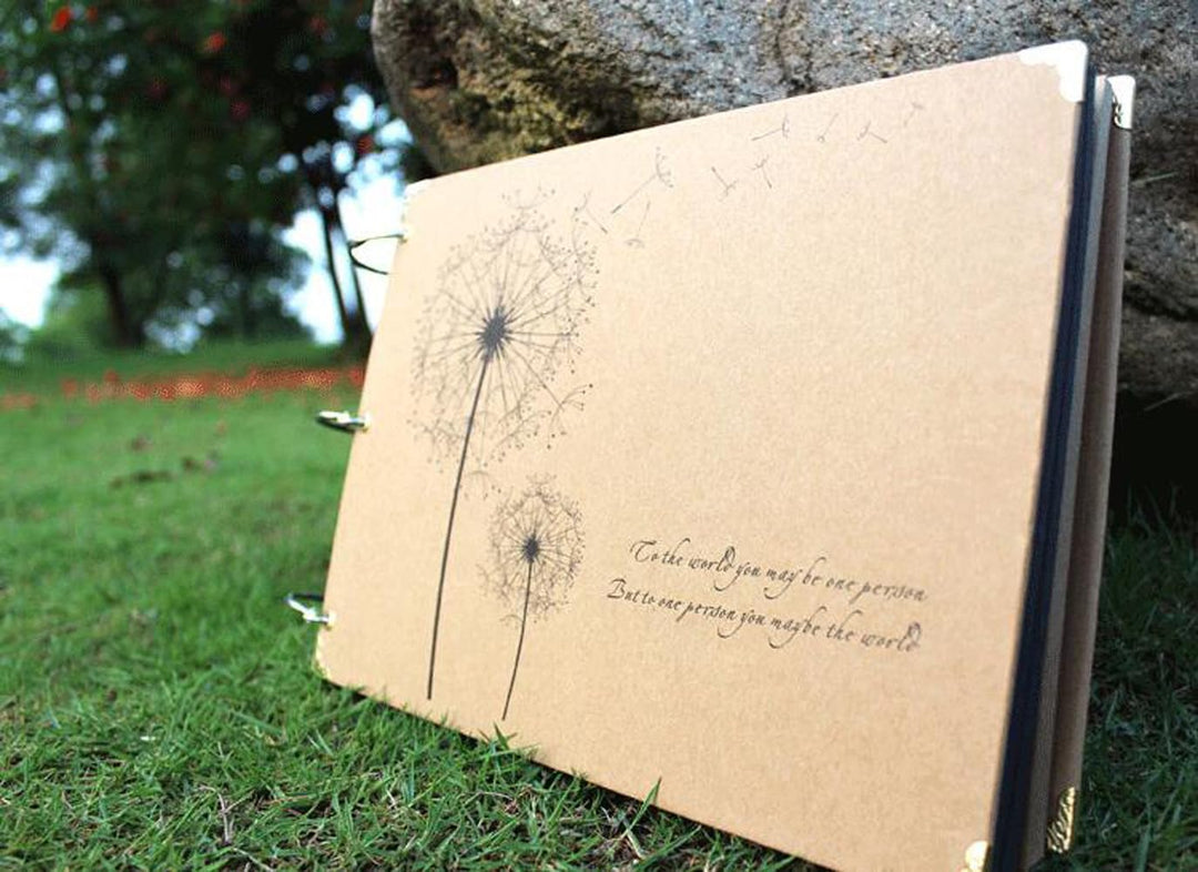 Newcreativetop Scrapbook Vintage Photo Albums Dandelion Printed Surface Ideal Valentines Day Gifts