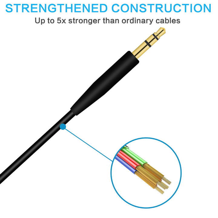 Saipomor QC45 Audio Cable Compatible with Bose On-Ear 2