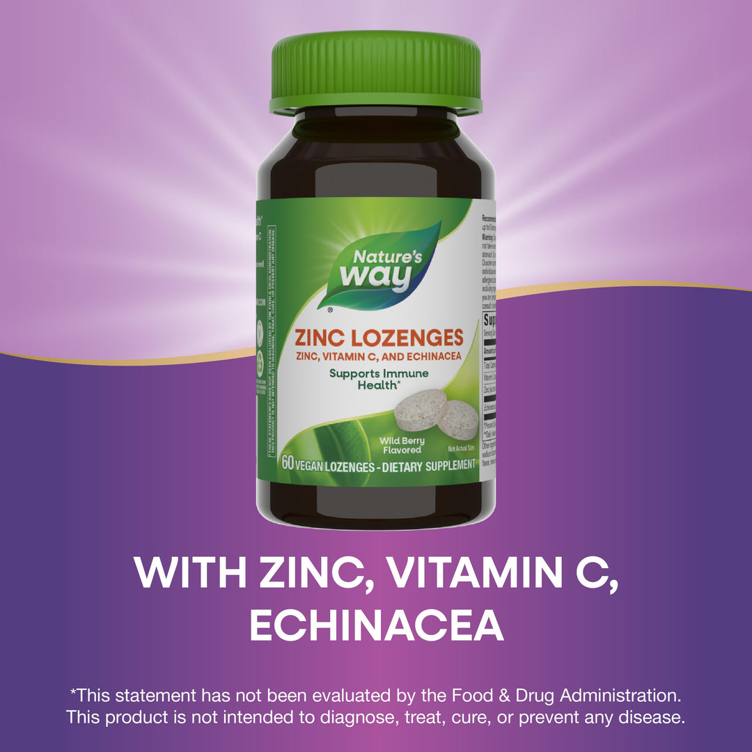Nature&#39;s Way Zinc Lozenges with Vitamin C &