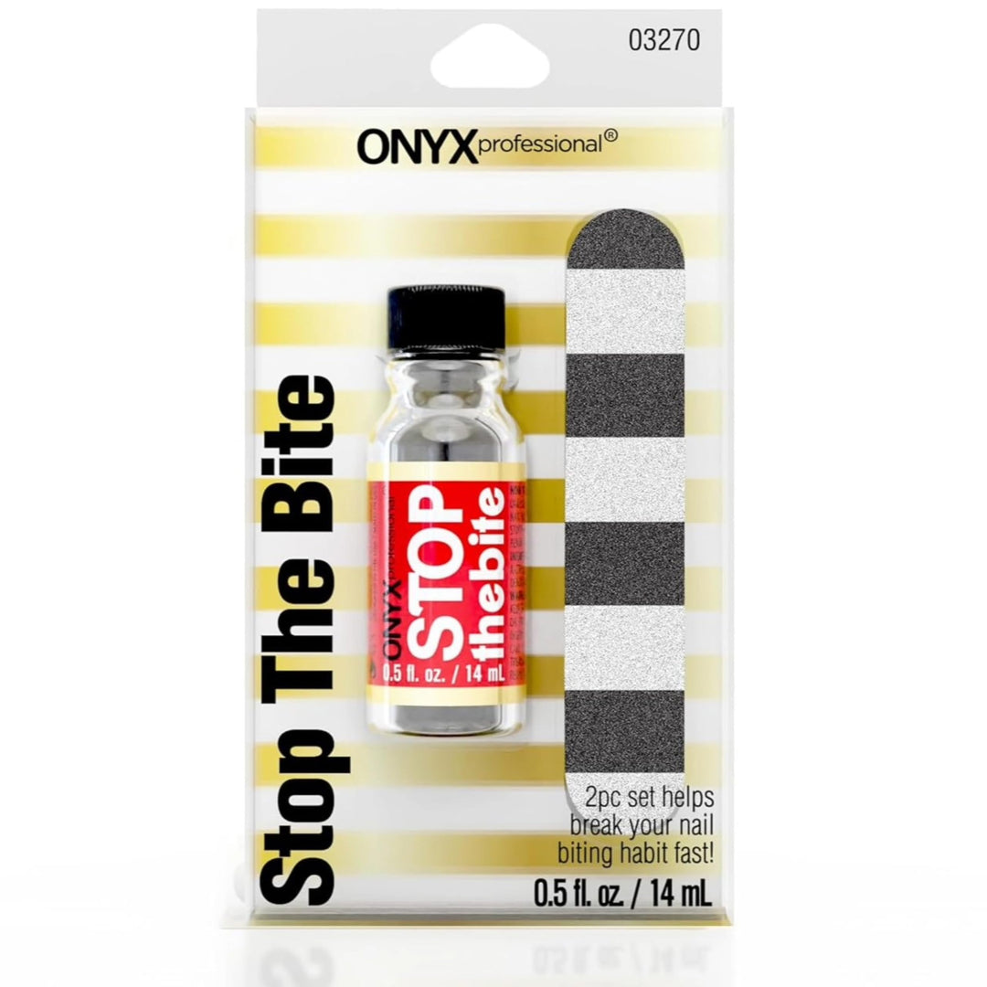 Stop the Bite Nail Biting Deterrent Polish 0.5 Fl Oz - Helps Nails Grow &amp; Can be Used as a Top or Base Coat