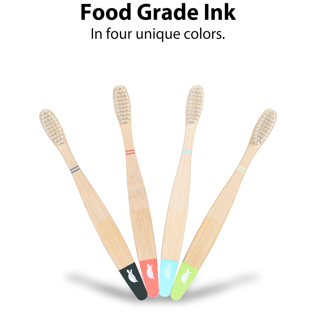 Seaturtle Kids Plant-Based Bristles Bamboo Toothbrush -