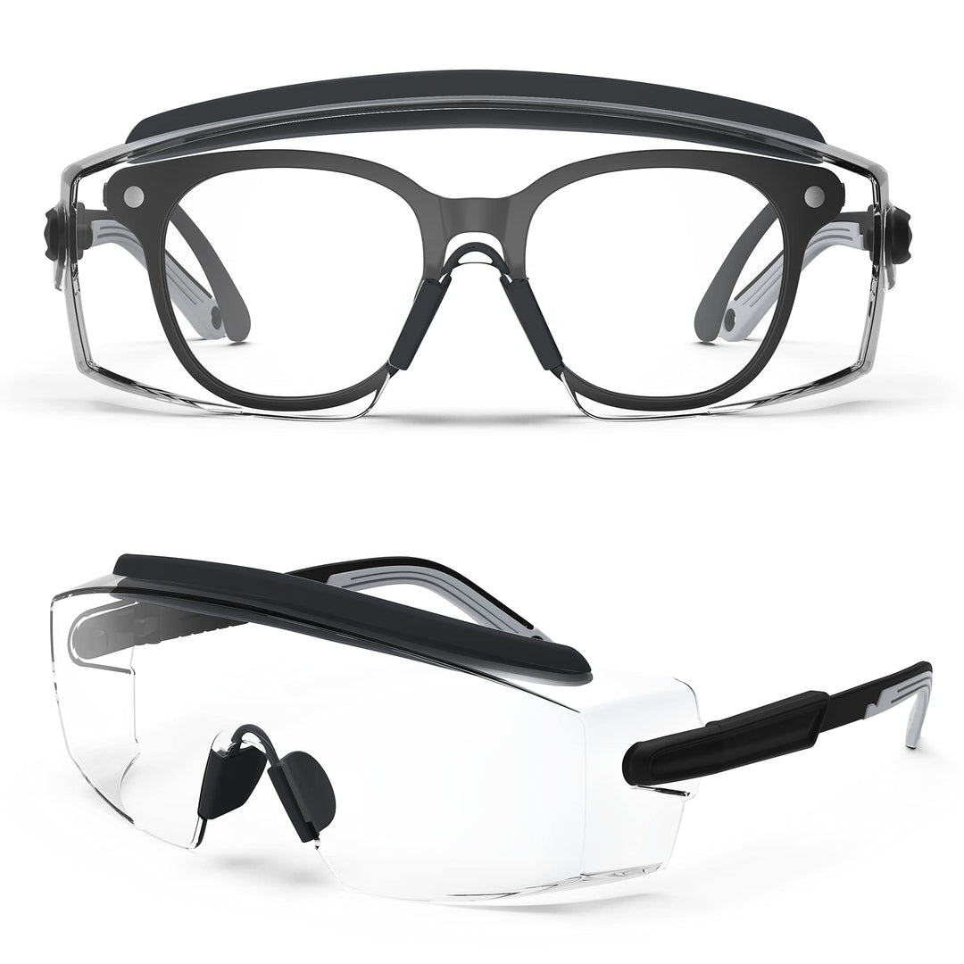 Protective Glasses, Anti Fog Safety Glasses With Adjustable Frame And Temples Eye Protection, Great Safety Goggles For Men &amp; Women