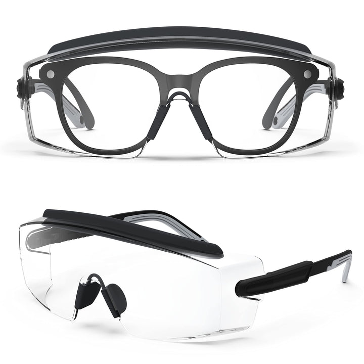 Protective Glasses, Anti Fog Safety Glasses With Adjustable Frame And Temples Eye Protection, Great Safety Goggles For Men &amp; Women